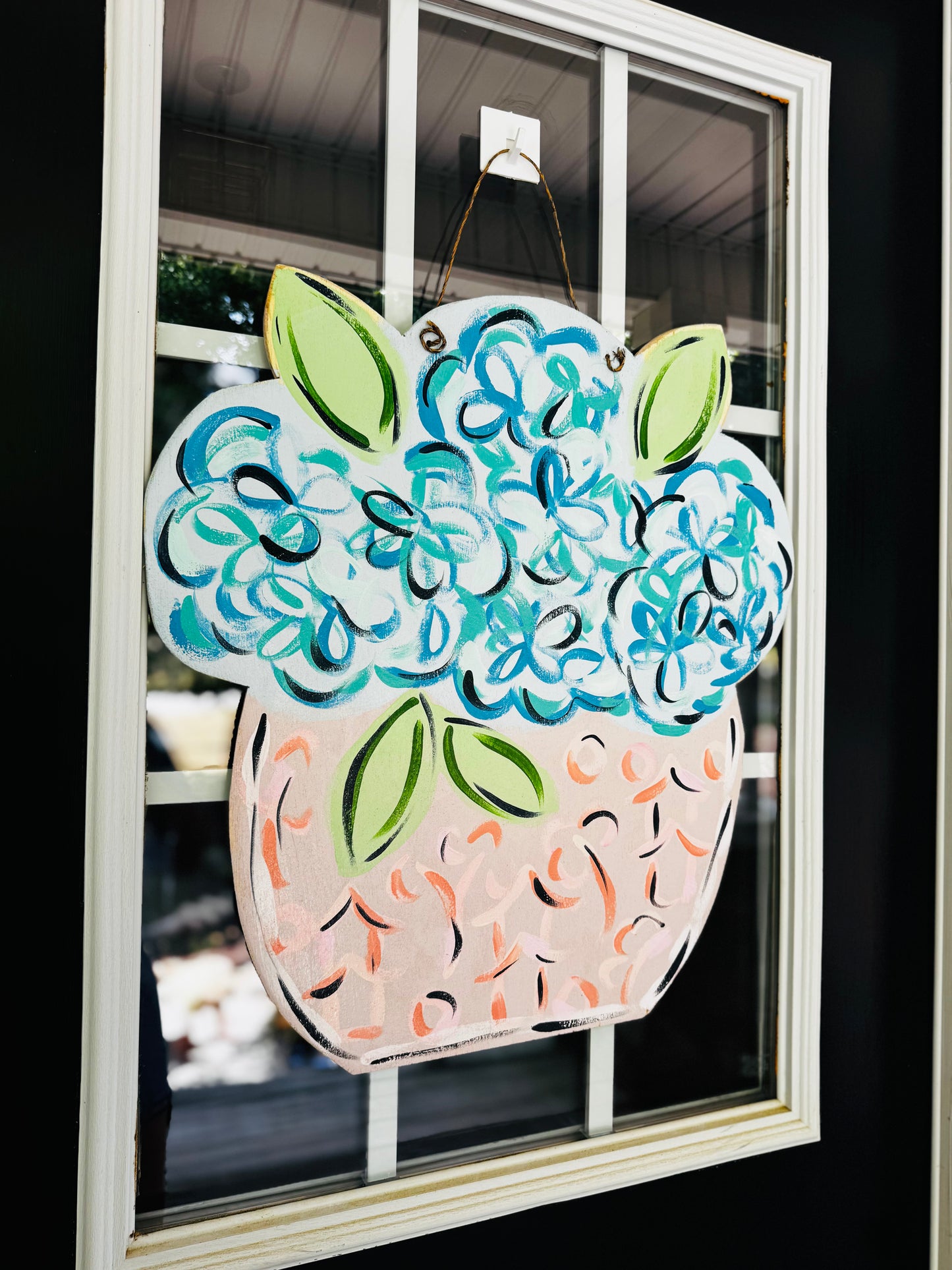 "Welcome in": Hydrangea Door Hanger Class!