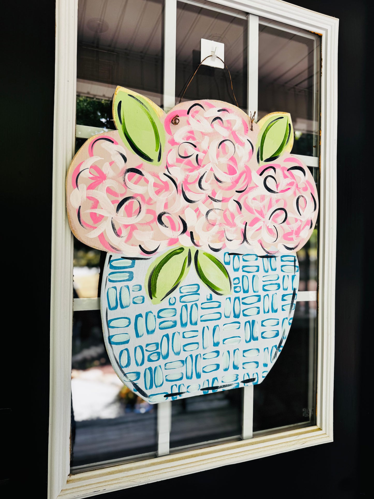 "Welcome in": Hydrangea Door Hanger Class!