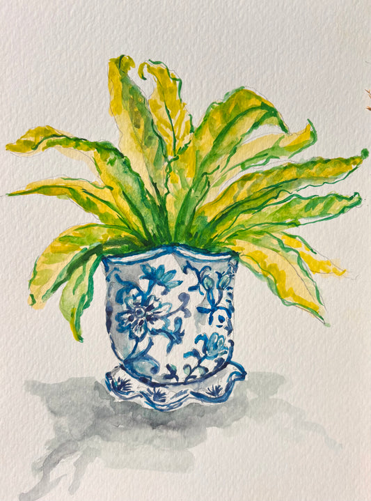Chinoiserie Vase Watercolor Class | Beginner Art Class