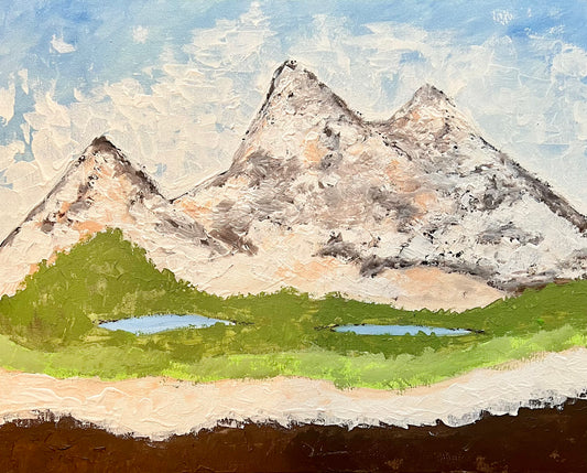 Grand Tetons (Palette Knife & Brush Class!)