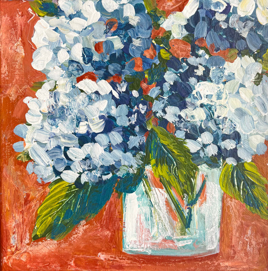 Palette Knife and Brush Paint & Sip: Lovely Hydrangeas
