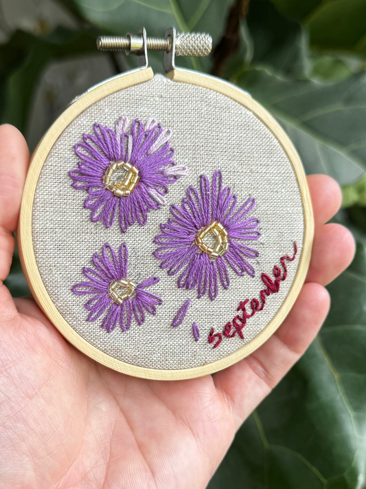 Embroidery Workshop: Mini Flower Hoops (True Beginners to Intermediate)
