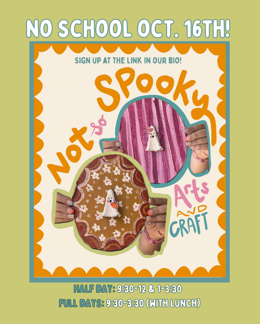 "No-School" Kids Art Camp: Not-So-Spooky Fall Crafts