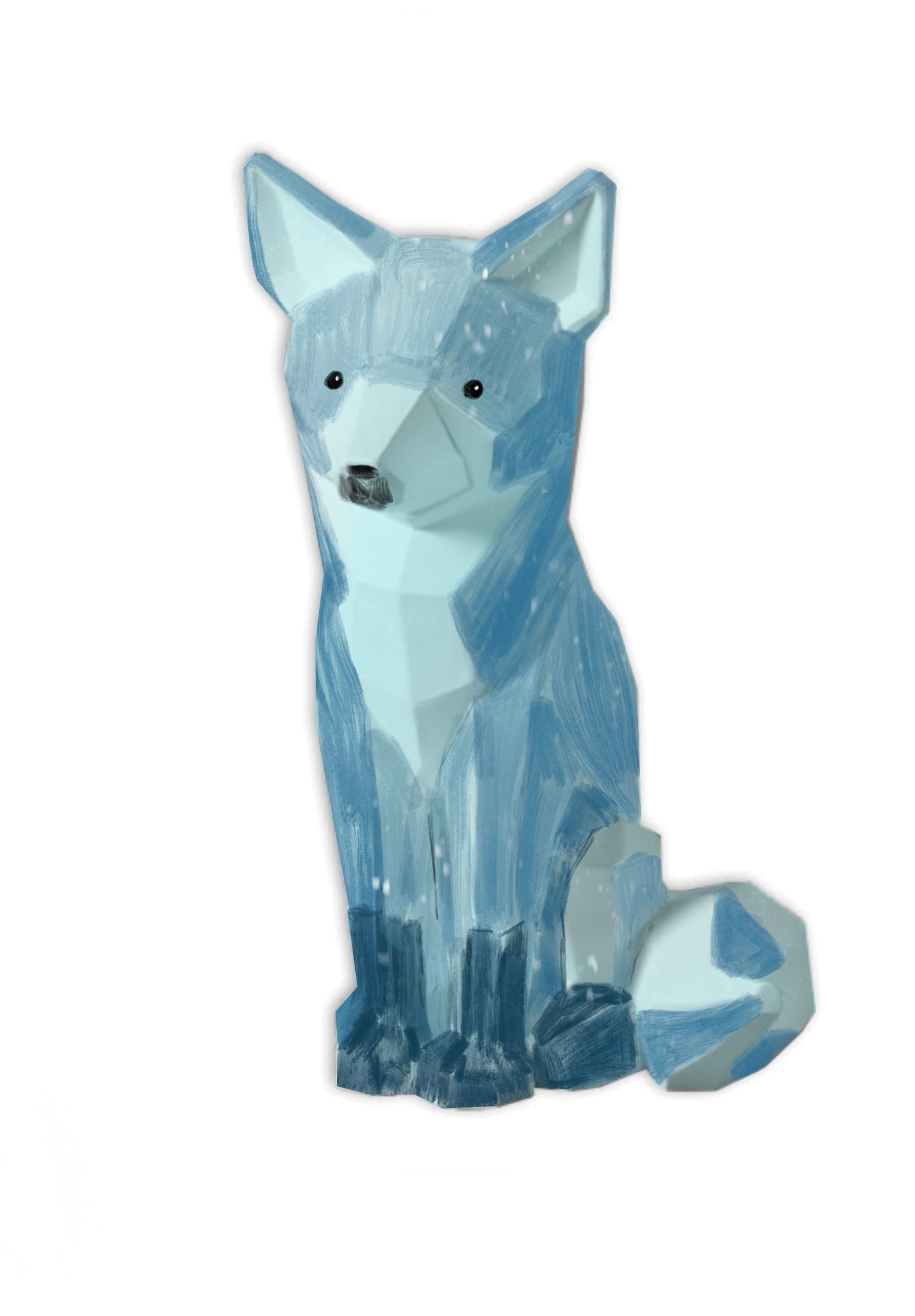 Fun Painting Ceramics - Winter Fox Figure!