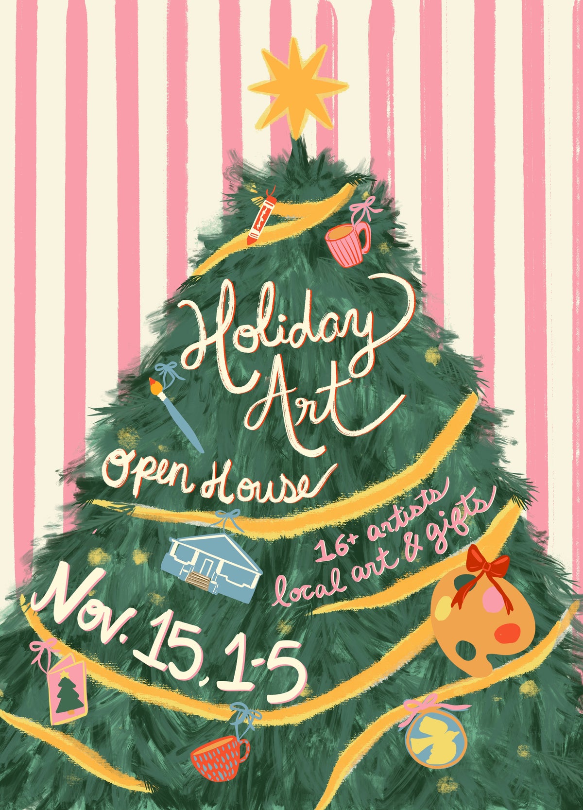 Holiday Art Open House! (16+ ARTISTS) 1-5PM