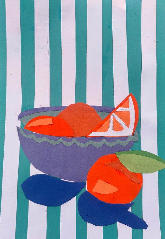 Fruit Bowl Collage Workshop: Cut, Layer & Create