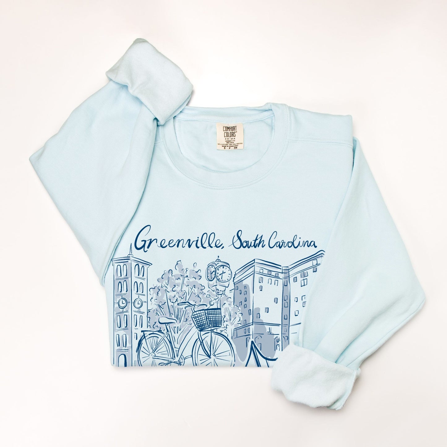 Blue & White Sweatshirt