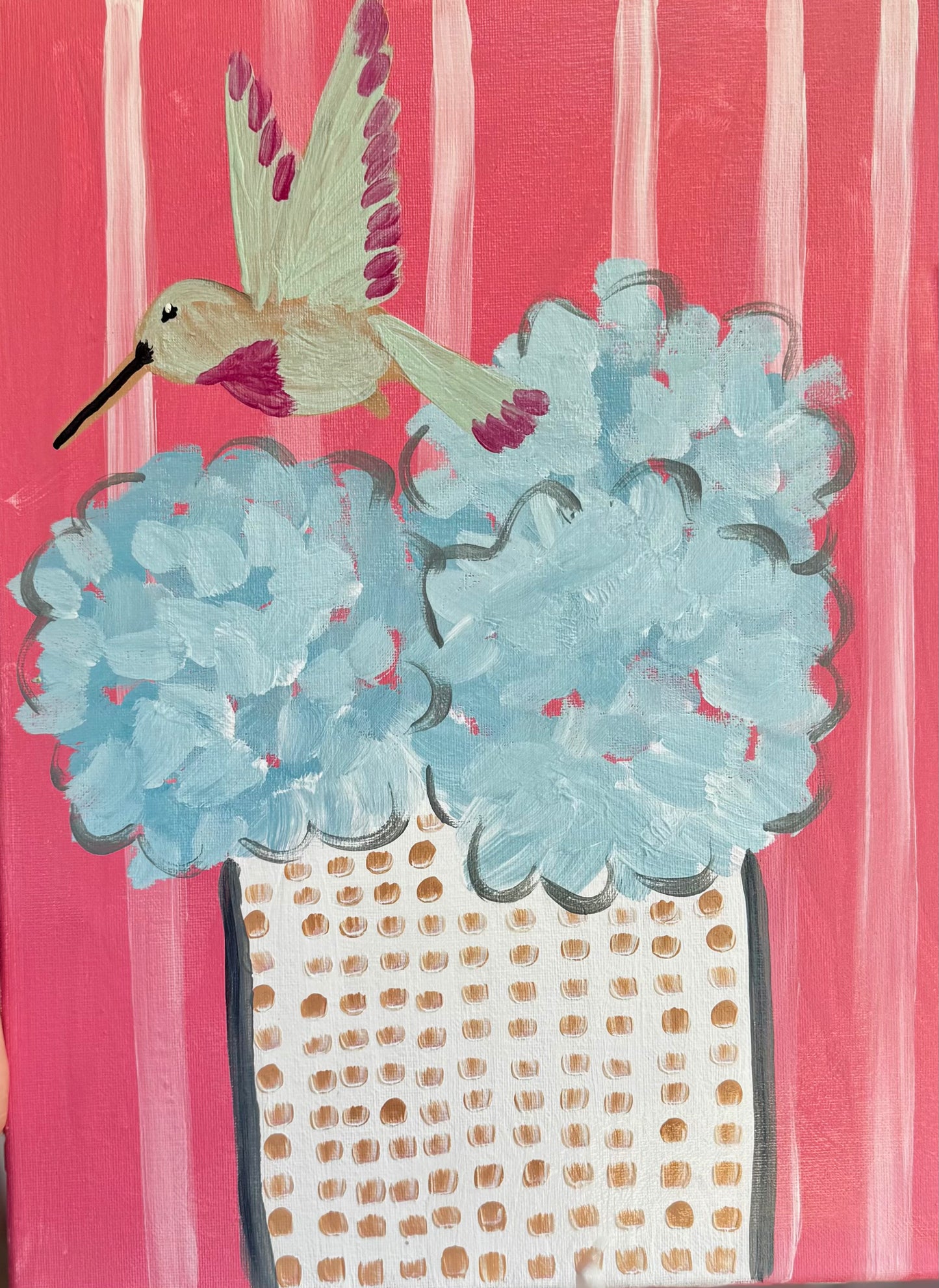 Hummingbird Bouquet Paint & Sip