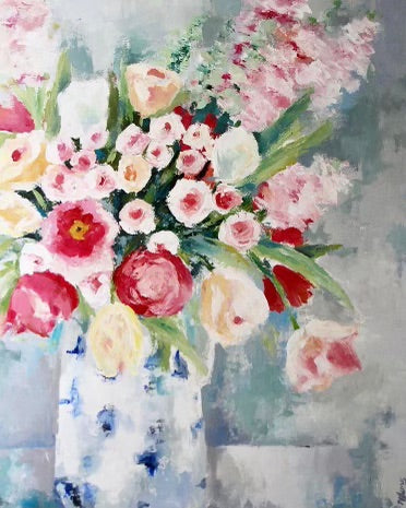 3-Hour Palette Knife Floral Workshop - from life painting!