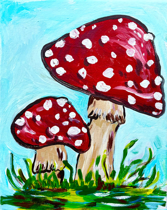 Mushroom Paint and Pot at Sun and Soil!