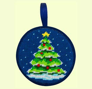 Needlepoint Class: Christmas Tree Ornament