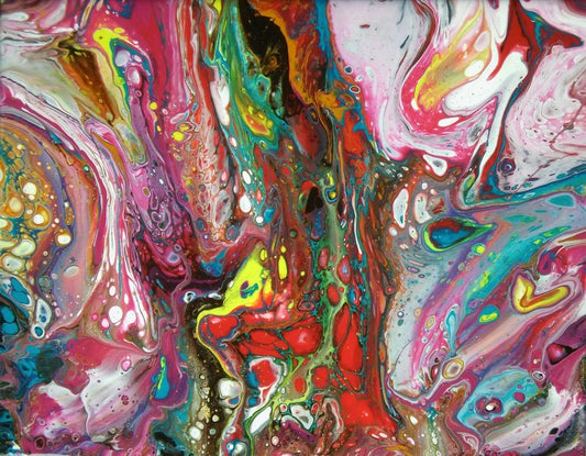 Acrylic Pouring with Guest Artist, Carey Hudson