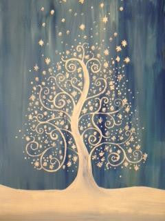 Abstract Winter Tree