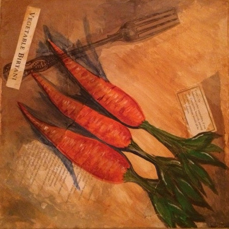Carrot Mixed Media Paint Night at Swamp Rabbit Grocery 