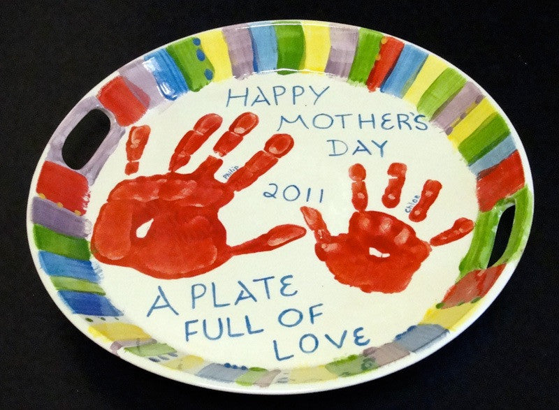 Kids Ceramic Plate Mother's Day Class