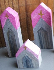 Wooden Church Trio Paint Night