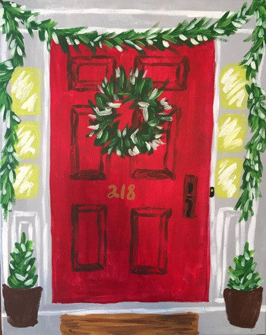 Festive Holiday Door