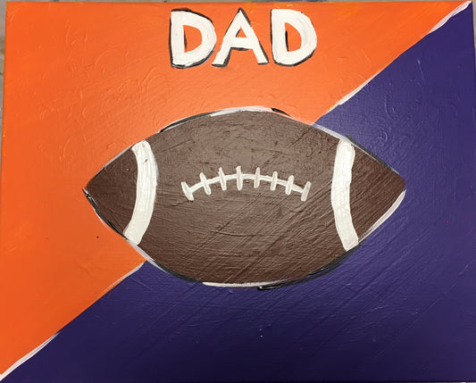 Mini Picasso: Father's Day Football Painting