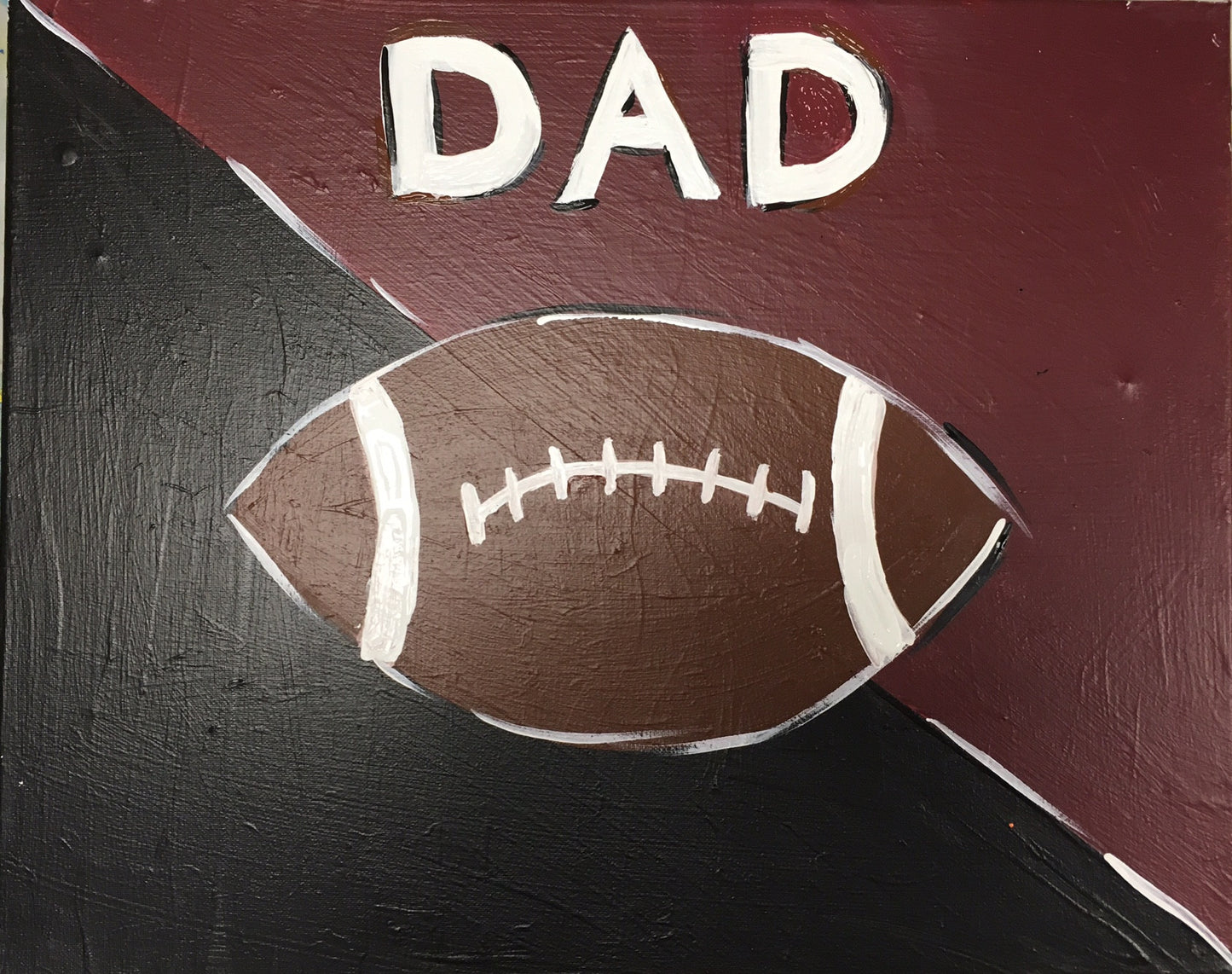 Mini Picasso: Father's Day Football Painting