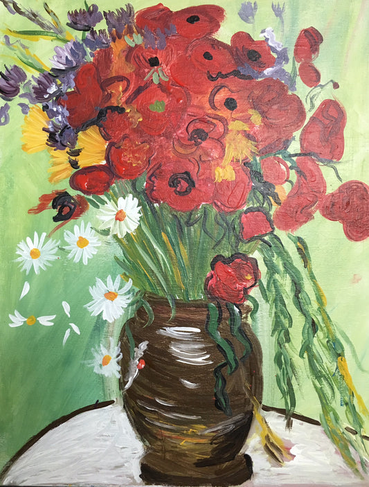 Vincent van Gogh Red Poppies and Daisies