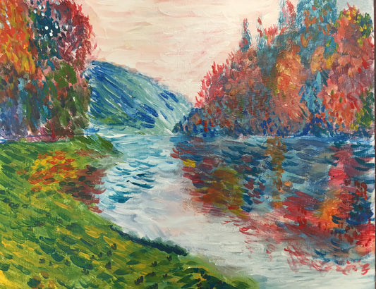 Monet's Banks Of The Seine At Jenfosse - Clear Weather
