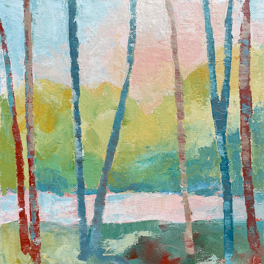 "Pretty Trees Please" A Palette Knife Painting Class