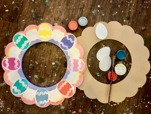 TAKE-HOME Spring Wreath Doorhanger 22"