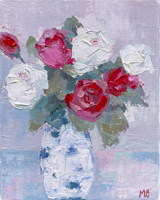 Palette Knife Roses