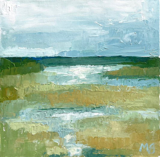 "Spring Marsh" A Palette Knife Painting Class