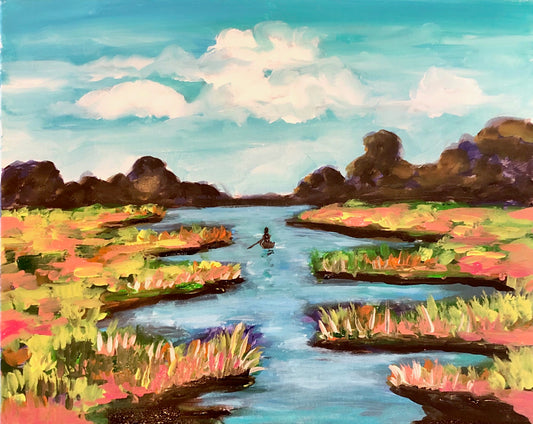 "Where the Crawdads Sing" Marsh Painting