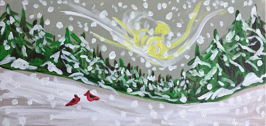 Red Birds in the Snow