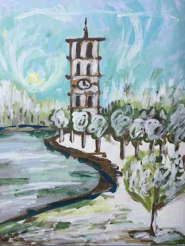 Winter Furman Bell Tower