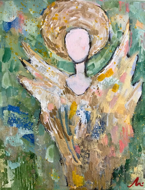 Holiday Angel Painting with Marquin