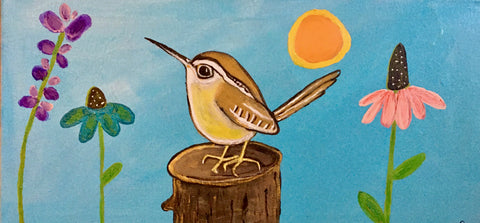 Whimsical Carolina Wren