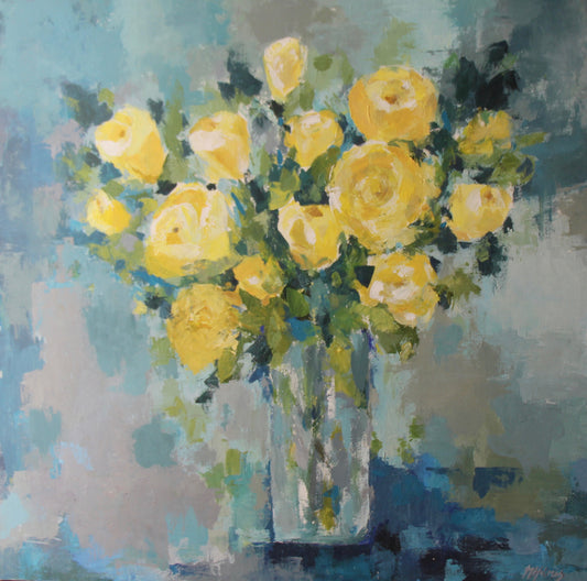 3-Hour Palette Knife Floral Workshop - from life painting!