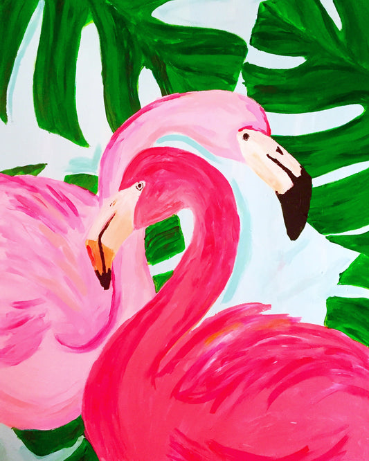 Megan Carn Flamingle Paint Night