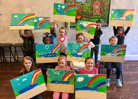 Presidents' Day Kids Class: Rainbows and Beaches