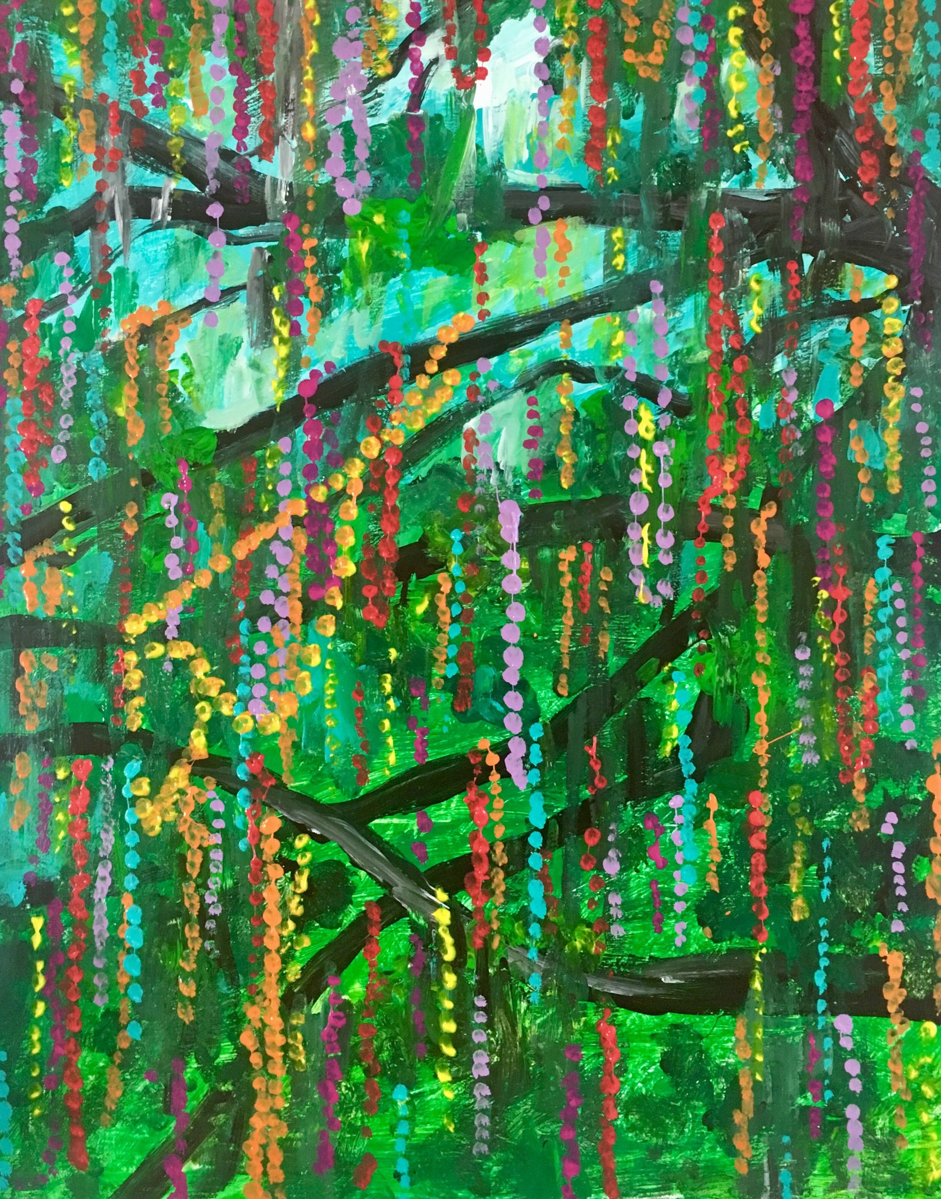 Mardi gras on sale bead artwork