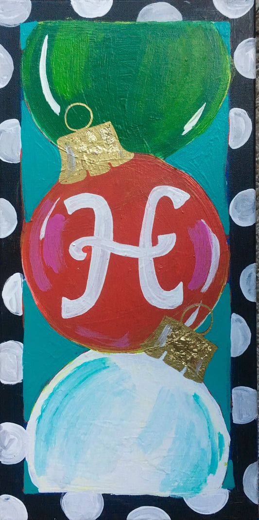 Initial Ornament Door Hanger