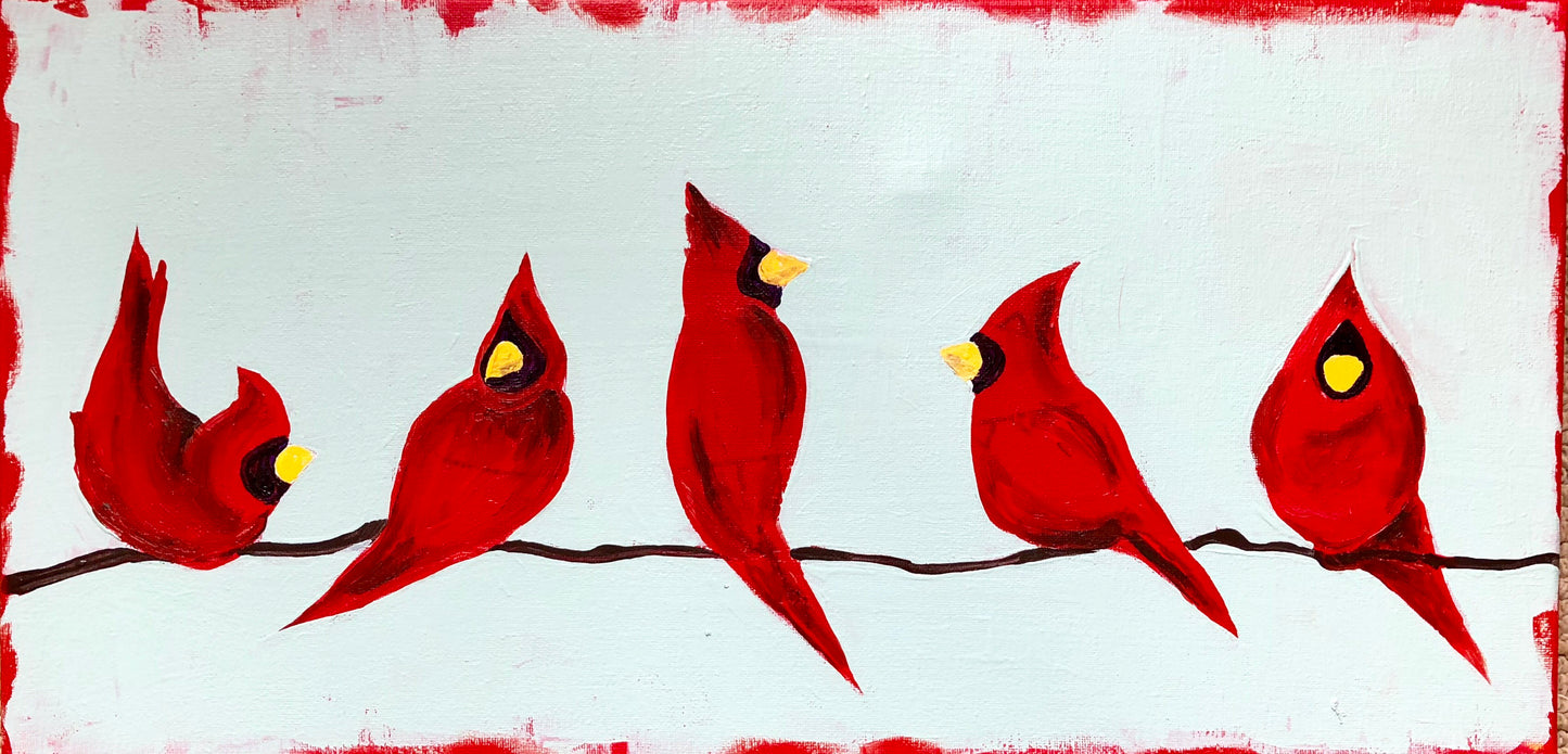 NEW SPECIAL PRICE!  "Red Birds"