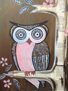 Mixed Media Owl