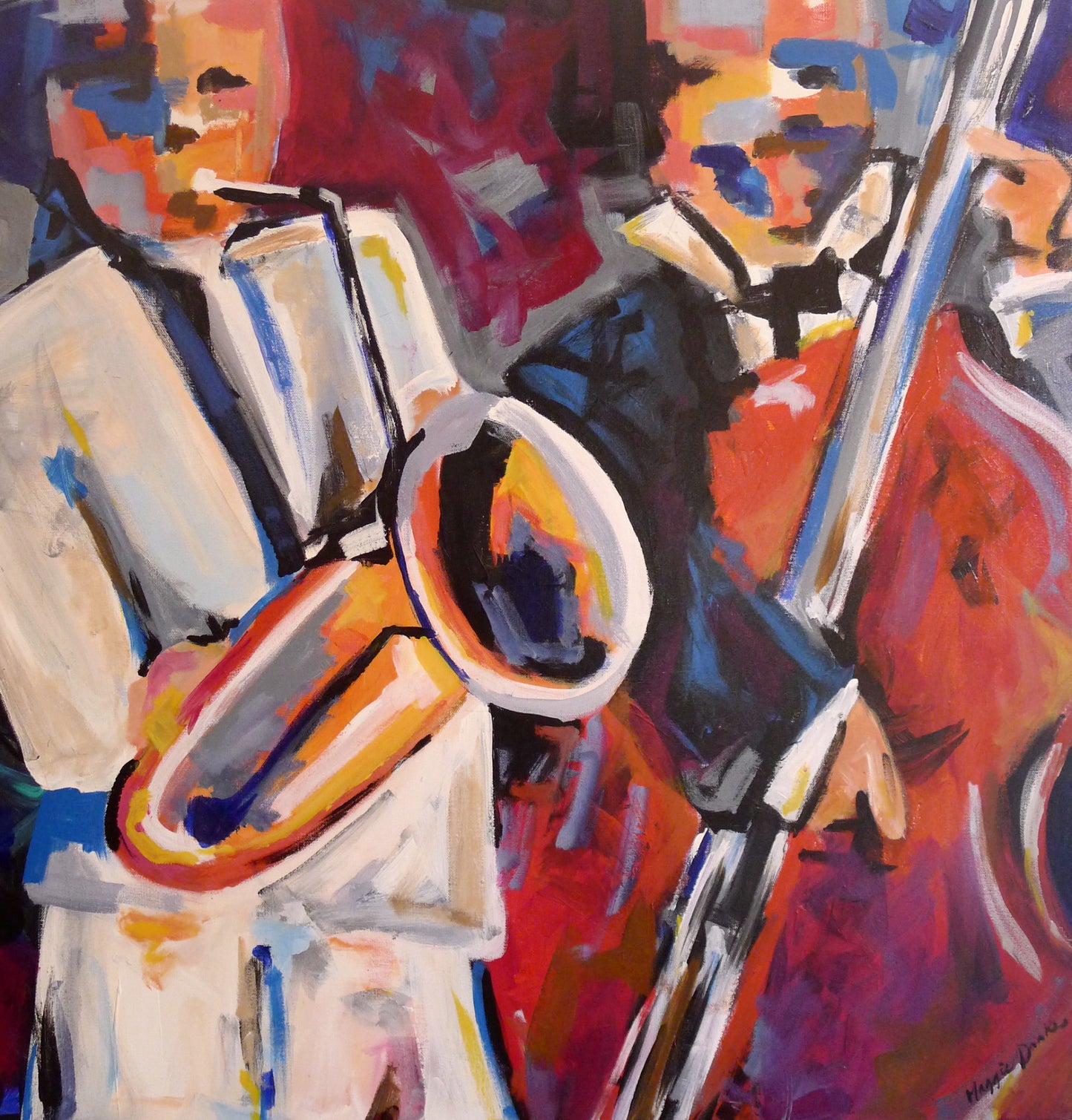 Mardi Gras Jazz Painting