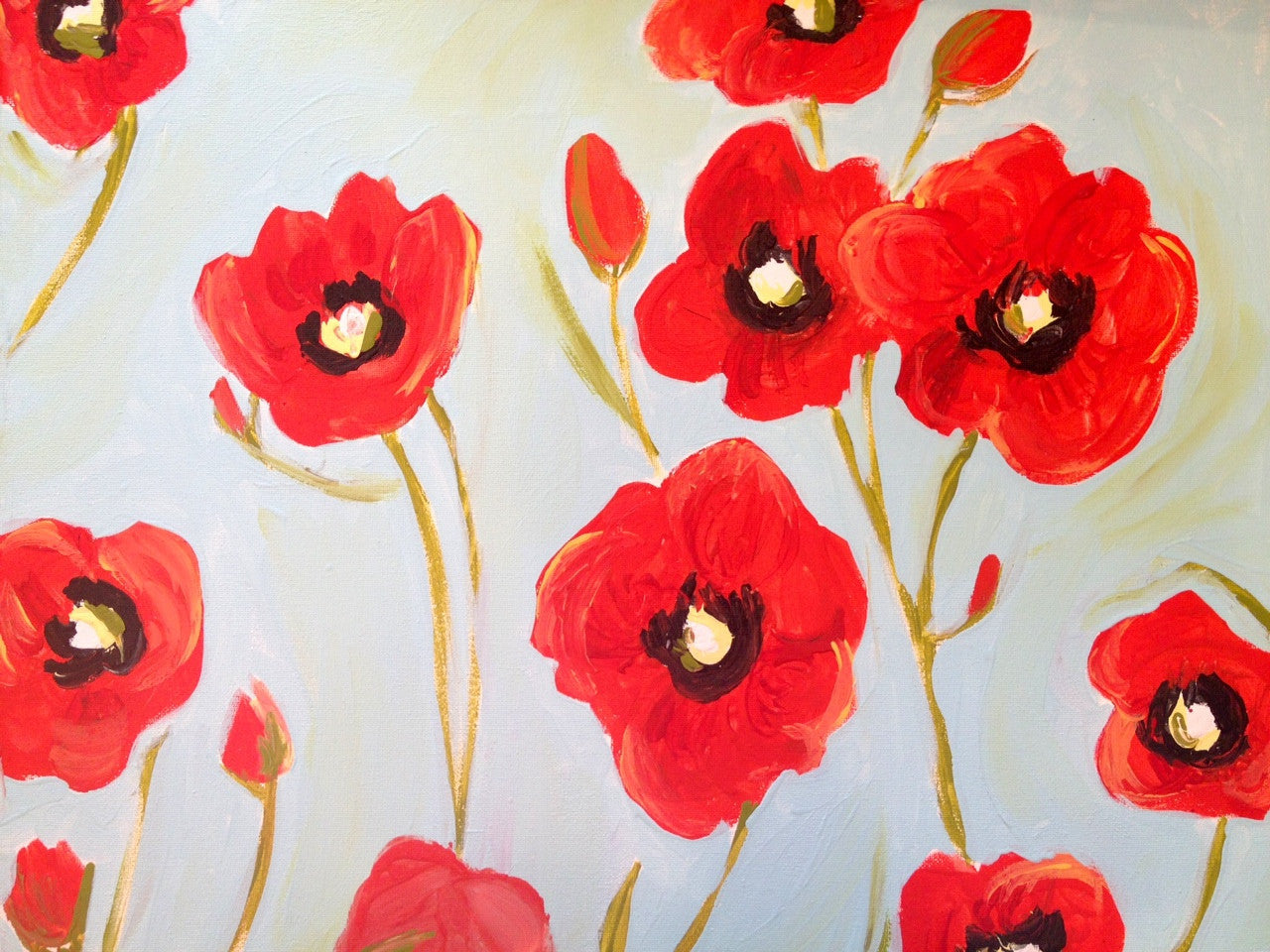 November Red Poppies