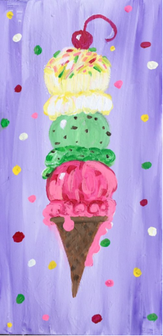 Presidents' Day Kids Class: Triple Scoop Ice Cream Cone