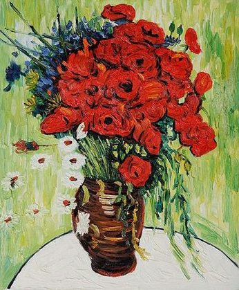 Vincent van Gogh Red Poppies and Daisies