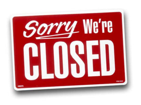 Closed - Labor Day Weekend!!