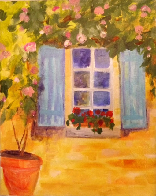 A Window and Flowers