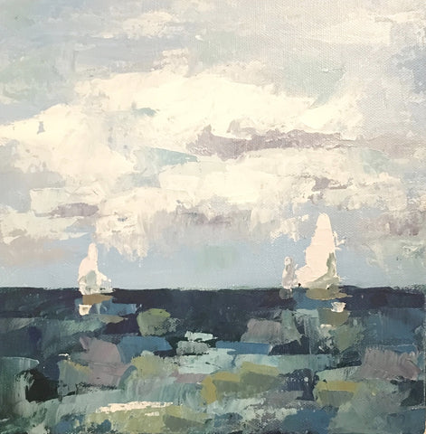 "Come Sail Away" Palette Knife Painting