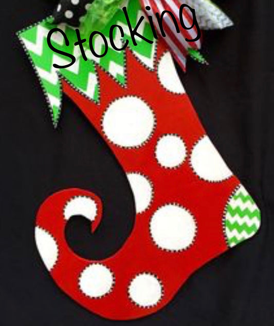 Wooden Stocking Doorhanger