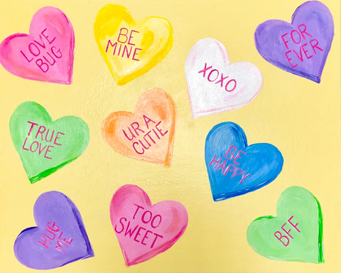 Mom & Me:  Conversation Hearts